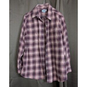 Carhartt Women's Pink Rugged Flex Hamilton Flannel Long Sleeve Shirt 1X